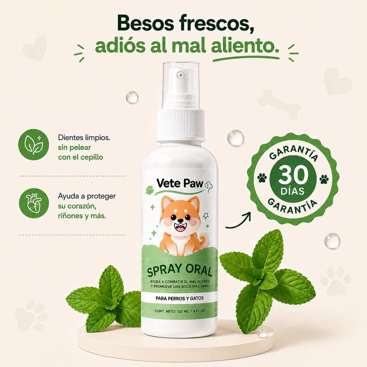 Spray Oral Vete Paw – Adiós al Mal Aliento