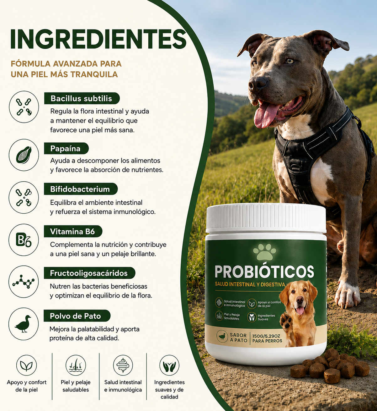 Probiótico para Piel sin Picazón
