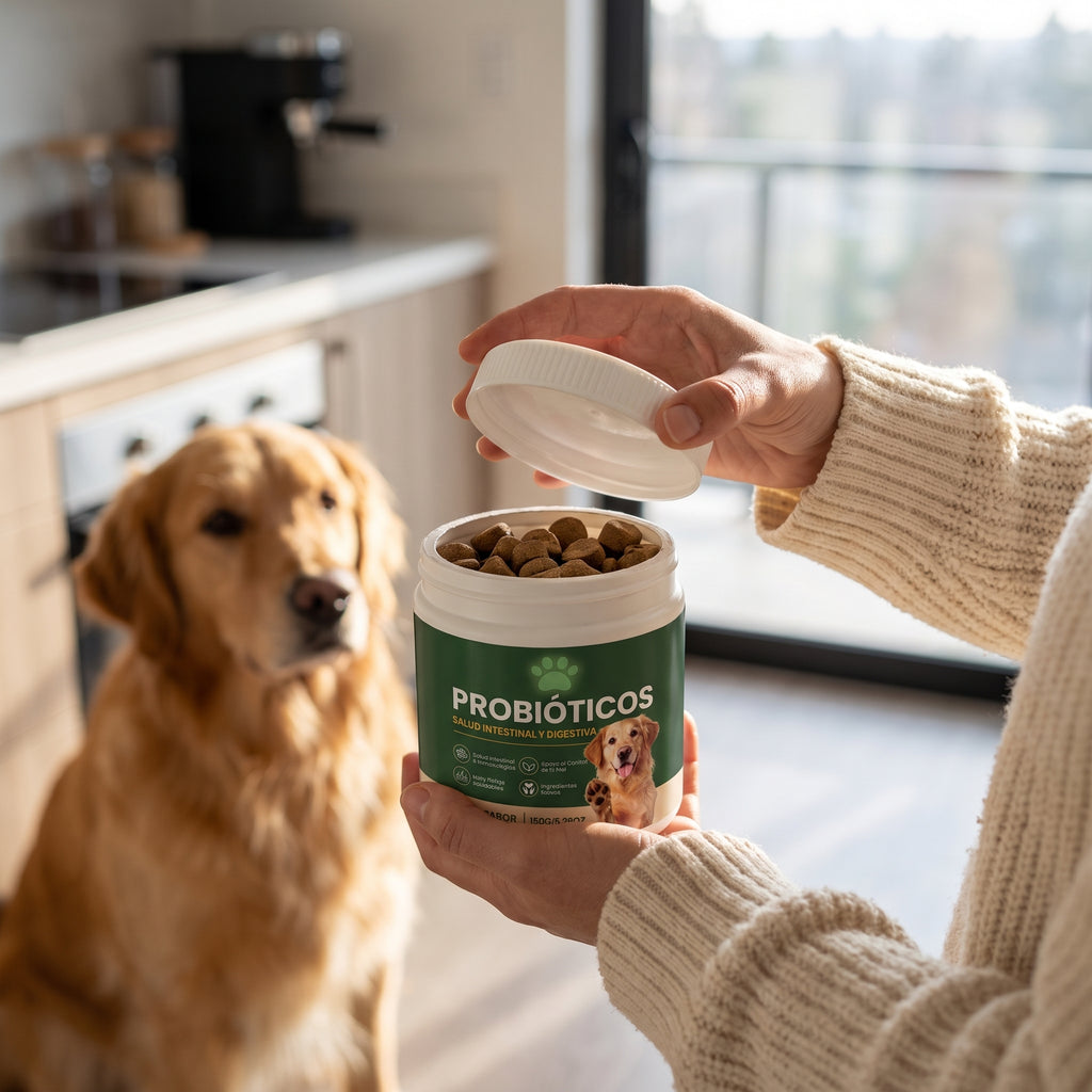Probióticos para la salud digestiva de tu perro