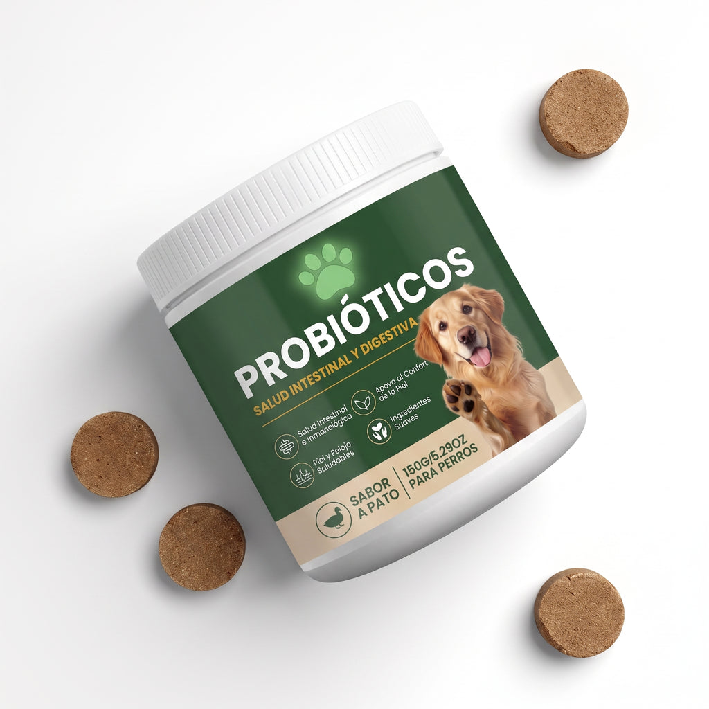 Probióticos para la salud digestiva de tu perro