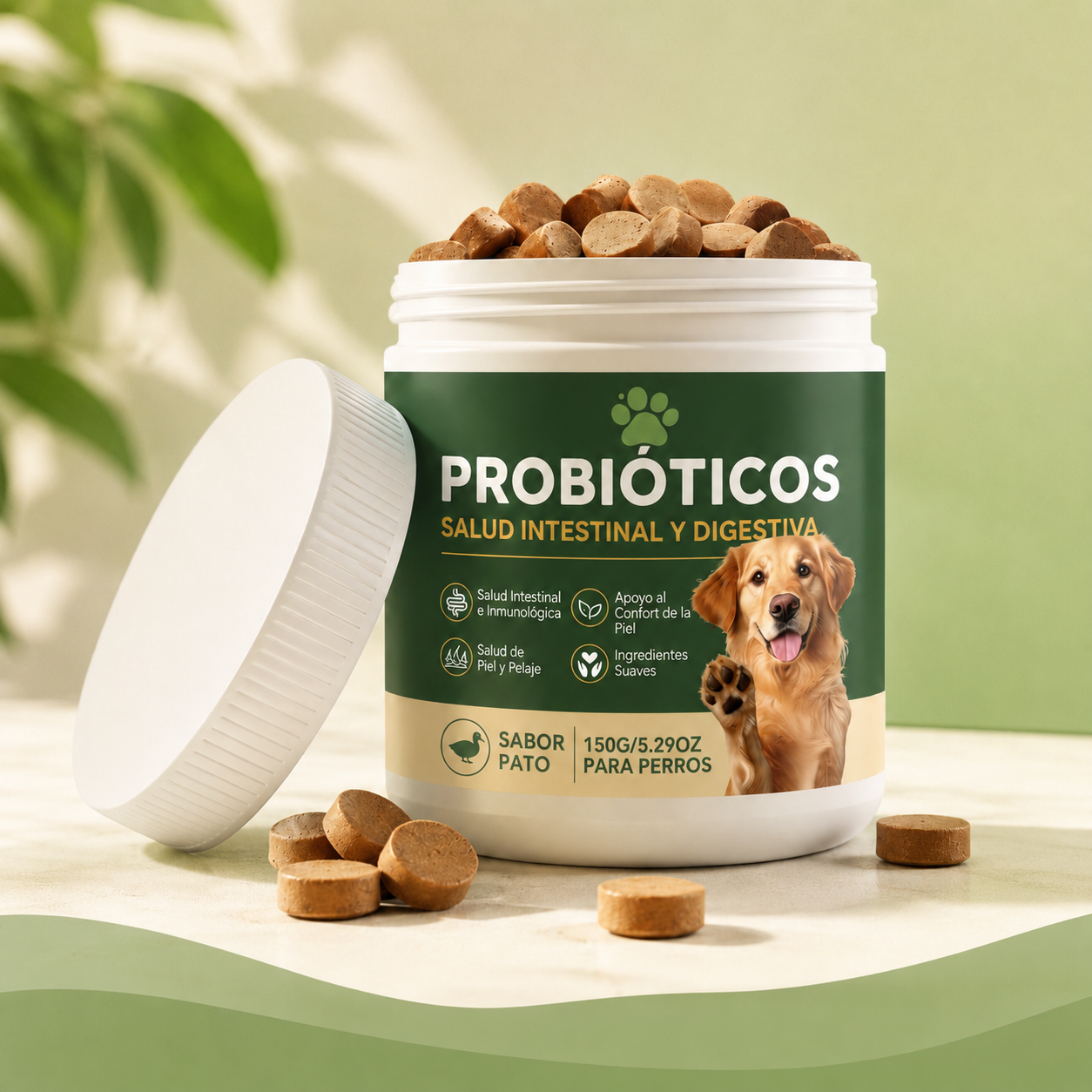 Probióticos para la salud digestiva de tu perro