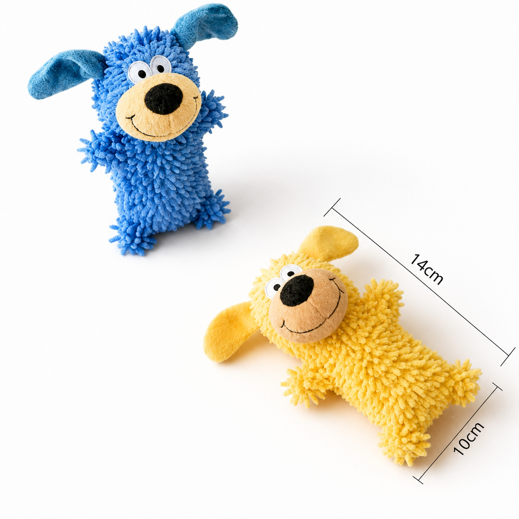 Peluche Interactivo Sonoro y Limpiadientes para Perros